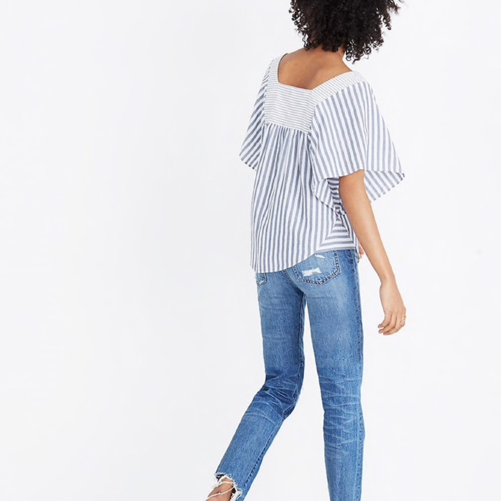 MADEWELL Butterfly Top in Stripe Play